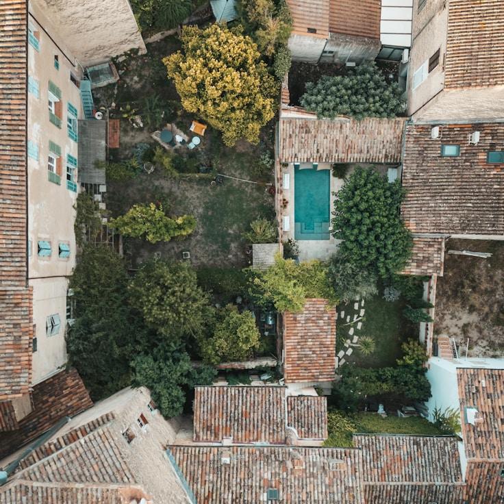 Entertainment zone at night in Italy